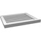 Ekena Millwork Vertical Surface Mount PVC Gable Vent: Functional, w/ 2"W x 2"P Brickmould Sill Frame, 24"W x 20"H GVPVE24X2003SF - alternate 4